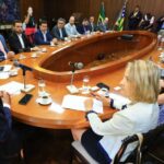 Fotos – Wesley Costa – O governador Ronaldo Caiado recebe a embaixadora da Finlândia no Brasil, Johanna Karanko. Busca por parcerias e desenvolvimento comum